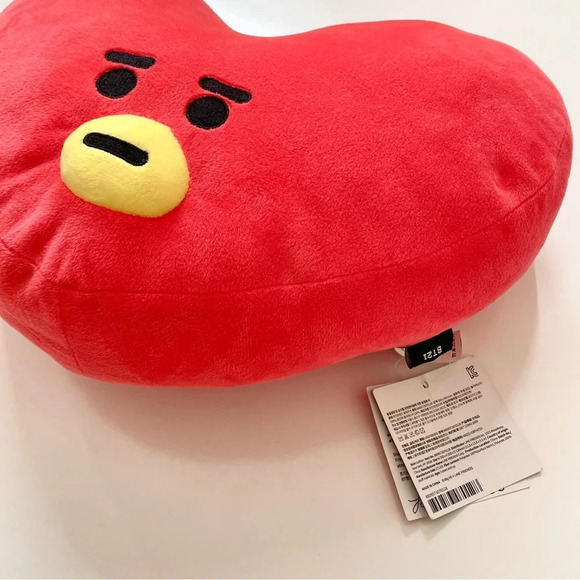 NWT ❤️ BT21 BTS Large Tata Plushies Red Heart Stuffed Animals Plush - Picture 8 of 14